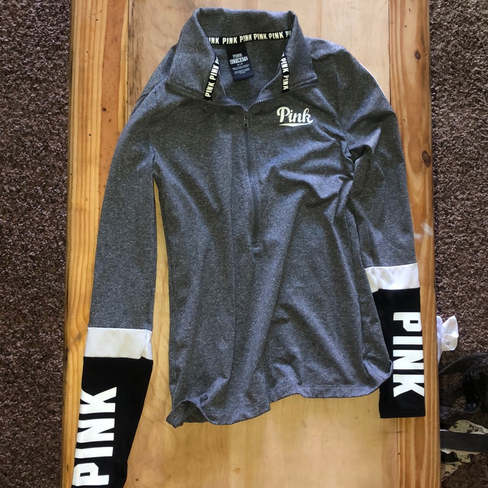Half zip, PINK athletic long sleeve